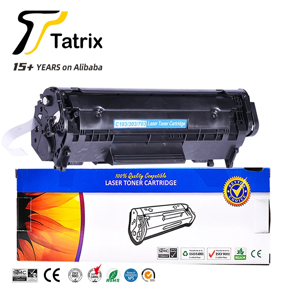 Tatrix CRG 103 303 703 Premium uyumlu lazer siyah Toner kartuşu CRG103 CRG303 CRG703 Canon yazıcı LBP 2900 3000