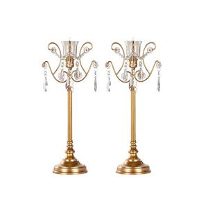 Brass And <b>Crystal</b> <b>Ball</b> Candelabra Attractive Design Large Size Centerpieces With Highest Quality For Best Selling - Product Image 4