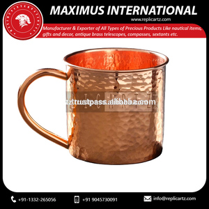 Tasse en cuivre pur pour cocktails et bières, verre à boire artisanal pour boissons froides, cadeau de luxe, vaisselle de bar pour la maison, la cuisine et les restaurants - Product Image 5