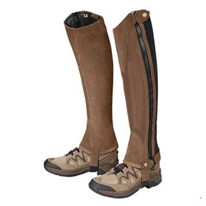 Chaps d'équitation, demi-chaps d'équitation anglaise, unisexe, cuir synthétique, couleur personnalisée, taille personnalisée, standard international - Product Image 2