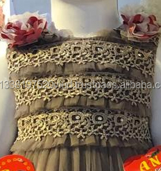 Trẻ Em Mới Thời Trang Frilly Body Net Frock Với Hairband Thiết Kế Thời Trang Mới Fancy Party Wear Bé Ăn Mặc Trong 5 Màu Sắc Khác Nhau - Product Image 4