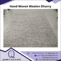 Elegante hand gewebte Dhurry-Teppiche aus 100% Wolle, rechteckig, günstiger Preis Exporteur für Wohnzimmer