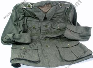 Fabricante pakistaní de camuflaje a prueba de viento para hombre WW2 alemán M40 campo gris 100% túnica de lana - Product Image 6