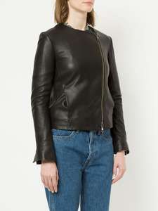 เสื้อแจ็คเก็ตหนังสตรีหนังแกะ lambskin เสื้อแจ็คเก็ตหนังนุ่ม 2024 - Product Image 5