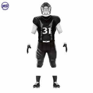 Nouvel ensemble d'uniformes de football américain personnalisés pour équipe, grandes tailles, 100 % polyester, impression par sublimation personnalisée - Product Image 4