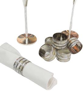 Porte-serviettes en perles, 1 pièce de design moderne en nacre, pour décoration de table et restaurant, porte-serviette, pour meilleure vente - Product Image 1