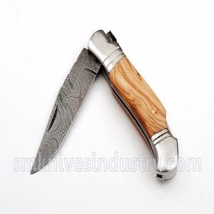 Personalizado hecho a mano de acero refuerza Damasco cuchillo de bolsillo (smk1099) - Product Image 4