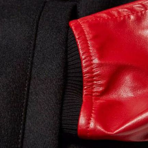 Nueva llegada personalizada buena calidad hombres bombardero chaqueta de cuero hombres Varsity chaqueta - Product Image 6