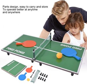 Mini mesa de tenis de mesa plegable para interiores, escritorio de ping pong portátil para juego de entretenimiento para padres e hijos, juguete - Product Image 4