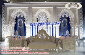 Toronto Wedding Event Backstage <b>Frame</b> Glamorous Wedding Reception Rectangular Panel Trendy Wedding Stage <b>Backdrop</b> Panel - Product Image 3