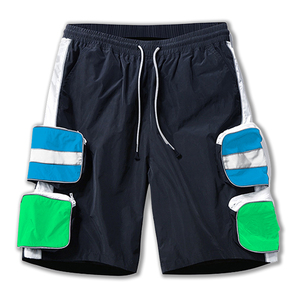 <b>Men</b> Outdoor <b>Lightweight</b> Casual Classic Drawstring Mid Waist Relaxed Fit Polyester/Cotton <b>Cargo</b> <b>Shorts</b> - Product Image 3