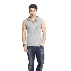 Hot Sale On <b>Men</b> Hoodies Top Best High Quality Sports Gym Wear Hoodie Training Running <b>Pullover</b> Stretched Sleeveless Hoodie - Product Image 4