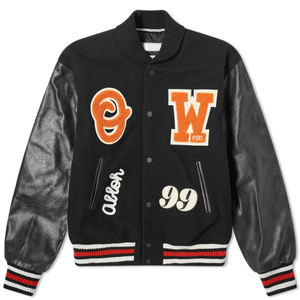 Offre Spéciale hommes Letterman Chenille broderie manches en cuir veste tissu personnalisé veste de travail Bomber Baseball Varsity veste hommes - Product Image 5