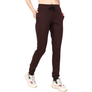 Haute qualité Offre Spéciale solide marron femmes Streetwear survêtement pantalon plat Hip Hop tenue décontracté pour les Sports d'hiver course Yoga - Product Image 1