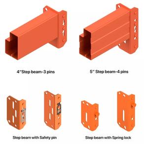 Support de palettes sélectif standard du Vietnam BHD 96 "faisceau de marche en acier Orange américain SP SL casier de sécurité Protection contre la corrosion normale - Product Image 3