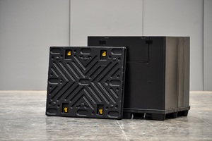 Boîte en plastique pp pliable en nid d'abeille, boîte de rangement robuste, boîtes en plastique pliables et réutilisables, 2022 unités - Product Image 6