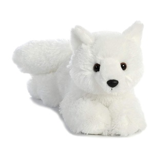 Campione gratuito CE EN71 ASTM CPSIA farcito volpe peluche personalizzato giocattoli animali peluche volpe bianca per ragazze peluche carino volpe bianca - Product Image 1