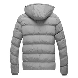 Abrigo acolchado con capucha de diseñador pesado para hombre, chaqueta de invierno con capucha y cremallera para hombre - Product Image 4