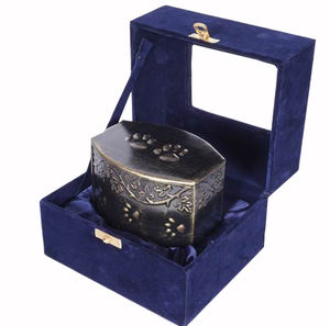 IRON PET CREMATION <b>URN</b> BRASS ANTIQUE PET <b>URN</b> BARREL <b>ASHES</b> <b>URN</b> <b>FOR</b> PET DESIGNER PET <b>URN</b> PAW ENGRAVED PET <b>URN</b> <b>DOG</b> PET <b>URN</b> - Product Image 2