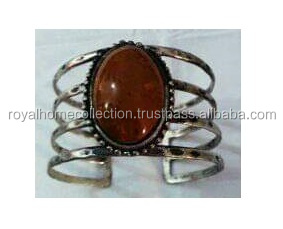 Bracelet corne et acier inoxydable, bijoux fantaisie en os et corne, différents modèles - Product Image 6