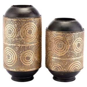 Vente en gros Lanterne marocaine Bougeoir en métal et verre de haute qualité pour la décoration intérieure pour Noël - Product Image 1