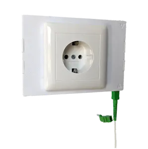 電気壁ボックス用イタリア製高品質ユニバーサル光ファイバーFTTH壁コンセントイージーリンク