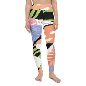Leggings de sport/yoga imprimés pour femmes PIHA SPORTS, respirants, en polyester et élasthanne, grande taille, leggings de danse, ensemble de sublimation de haute qualité - Product Image 5