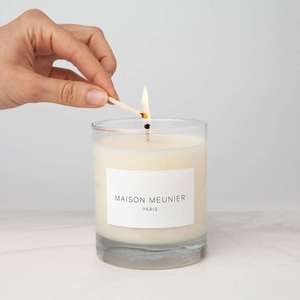 Vente flash : Bougie en bois de cerisier et à la framboise dans un bocal en verre rouge, 13 oz - Product Image 2