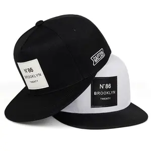 Fashionable Snapback Hat With Leather Logo Hiphop Style Made In Vietnam Flat Brim Baseball Hat Sport Hats