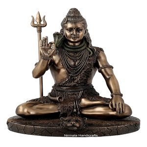 Estatua de Shiva de Poliresina, Figura del Dios Hindú Shiva, Ídolo Decorativo Mahadev, Estatua de Bholenath, Ídolo de Shiva de la Bendición - Product Image 1