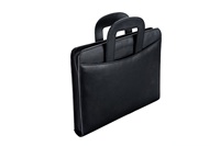 Sac portefeuille business avec logo personnalisé sac portefeuille multifonctionnel marron en cuir PU de qualité supérieure porte-documents format A4
