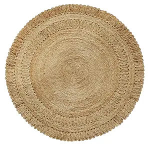 Traditional Handmade Rugs for living room Hand Woven Natural Jute Farmhouse Area Rug, Carpets And Rugs Floor mat