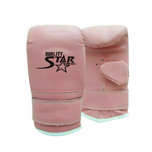 นวมต่อยมวยสีชมพู,ถุงมือฝึกซ้อมแบบสั่งตัดทนทานสูง - Product Image 1