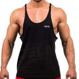 Débardeur vierge de haute qualité pour hommes, avec logo personnalisé, en coton, polyester, respirant et tricoté - Product Image 6
