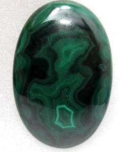 อัญมณีทรงรีมาลาไคต์หลวมเครื่องประดับอัญมณีทรงหลังเบี้ยแบบธรรมดาทำจากธรรมชาติ - Product Image 2