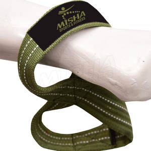 Correas de muñeca para entrenamiento de gimnasia, Logo personalizado OEM, 100% algodón, 8 correas, levantamiento de pesas - Product Image 4