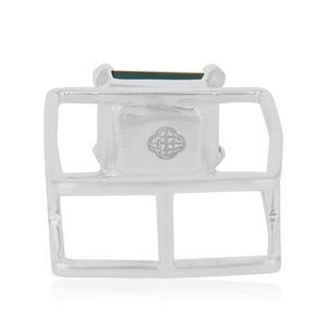 Bague en pierre d'onyx verte naturelle pour filles, argent Sterling 925, vente en gros - Product Image 4