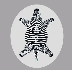 Desain Zebra Kamar Mandi Dapat Dicuci Desain Tahan Air Anti Slip Tangan Berumbai Bathmat untuk Dekorasi Dalam Ruangan Logo Kustom Desain Karpet