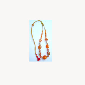 Buy <b>Healing</b> Fashion Agate Tumble Stone Beaded <b>Necklace</b> Ethnic Style Gold/Silver Plated - Product Image 1