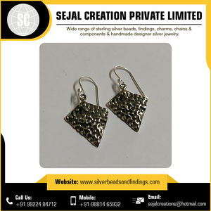 Pendiente de Plata de Ley 925 con acabado tribal sin costuras con CZ y hallazgos de joyería de moda de perlas - Product Image 3