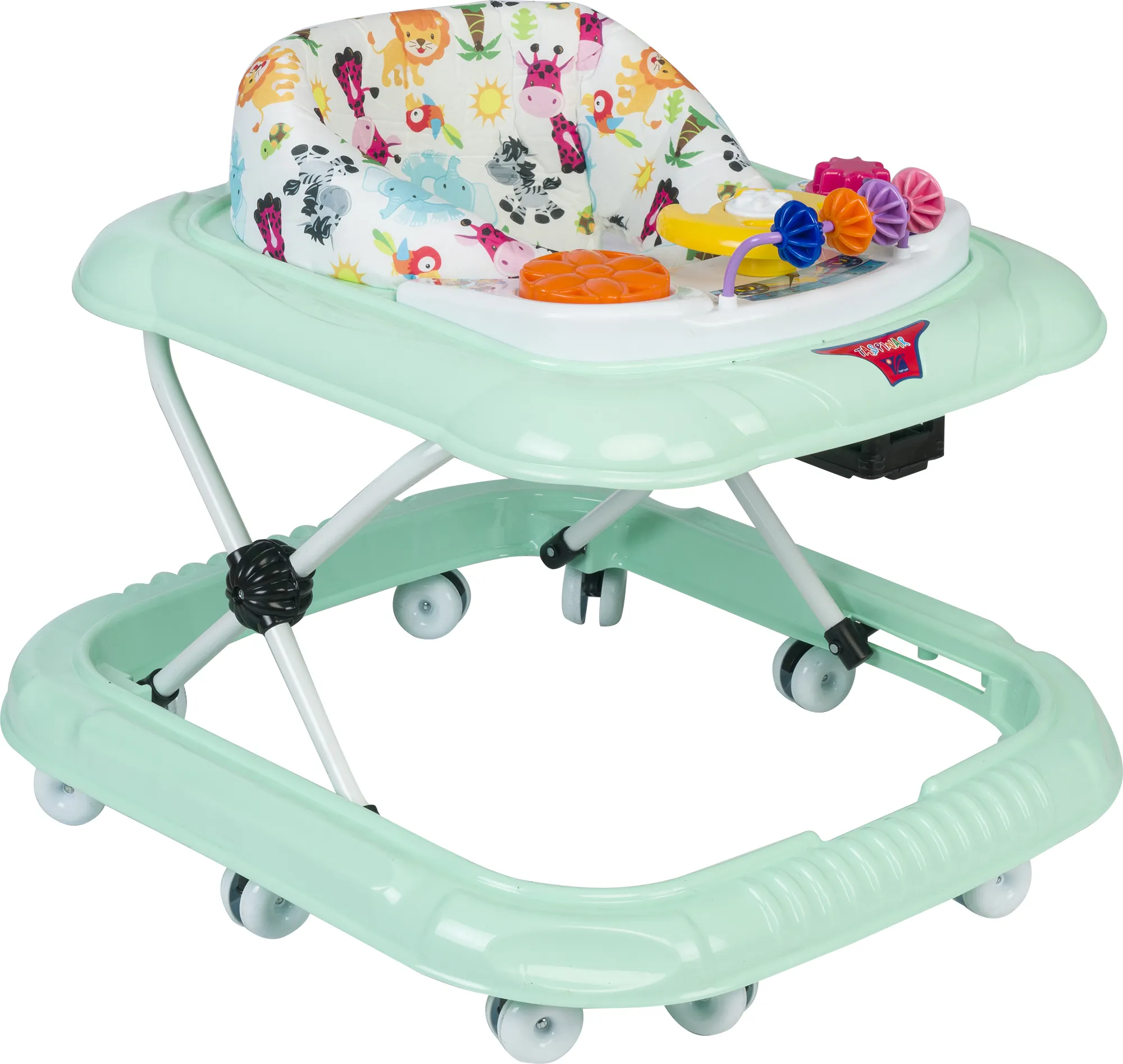 새로운 유행 모델 아기 워커 저렴한 가격 베스트 셀러 유아 워커 아기 캐리어 360 도 바퀴 경적 테이블에 쾌활한 장난감