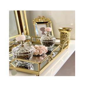 Round Shape Metal Dates Serving Tray Deluxe Quality Gold Color <b>Chocolate</b> Serving Tray At Affordable Price - Product Image 3