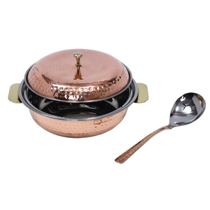 โรสโกลด์ทุบแกงจานเสิร์ฟพร้อมฝาแก้ว - Product Image 4
