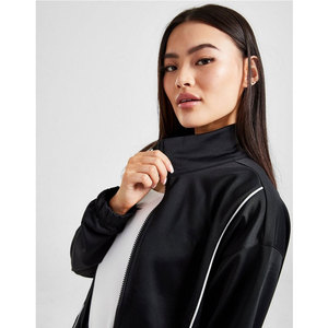 Survêtement Sexy 3 pièces gris taille haute, pantalon de survêtement et manches longues, ensemble haut court surdimensionné pour femmes - Product Image 3