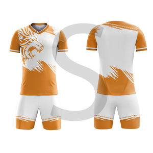 100% poliéster de alta calidad transpirable de secado rápido uniforme de fútbol en blanco camiseta de fútbol versión de ventilador camiseta de fútbol - Product Image 6