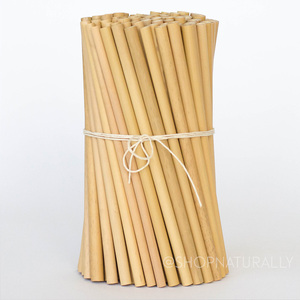 Paille à boire en coton réutilisable, paille de bambou - Product Image 6