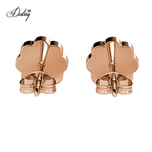 <span class=keywords><strong>Orecchini</strong></span> a Perno <span class=keywords><strong>con</strong></span> Fiore Margherita Rosa Impreziositi <span class=keywords><strong>con</strong></span> Cristalli Swarovski Daisini Senza Piombo e Nichel Gioielli in Argento 925 per Bambini - Product Image 5