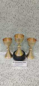 Juego de iglesia de latón, Alicia, tres Brassworld, India - Product Image 2