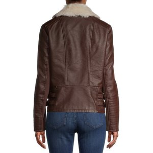 เสื้อแจ็คเก็ตฤดูหนาวสำหรับผู้หญิง หนังแท้และขนเทียม สีและโลโก้สั่งทำได้ กันลม ระบายอากาศได้ดี - Product Image 2