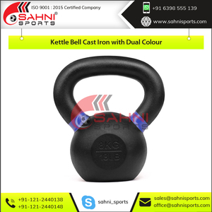 Dual Color Cast Iron Kettlebell <b>Strength</b> <b>Training</b> Cast Iron Kettlebell Heavy Duty Cast Iron Kettlebell - Product Image 3
